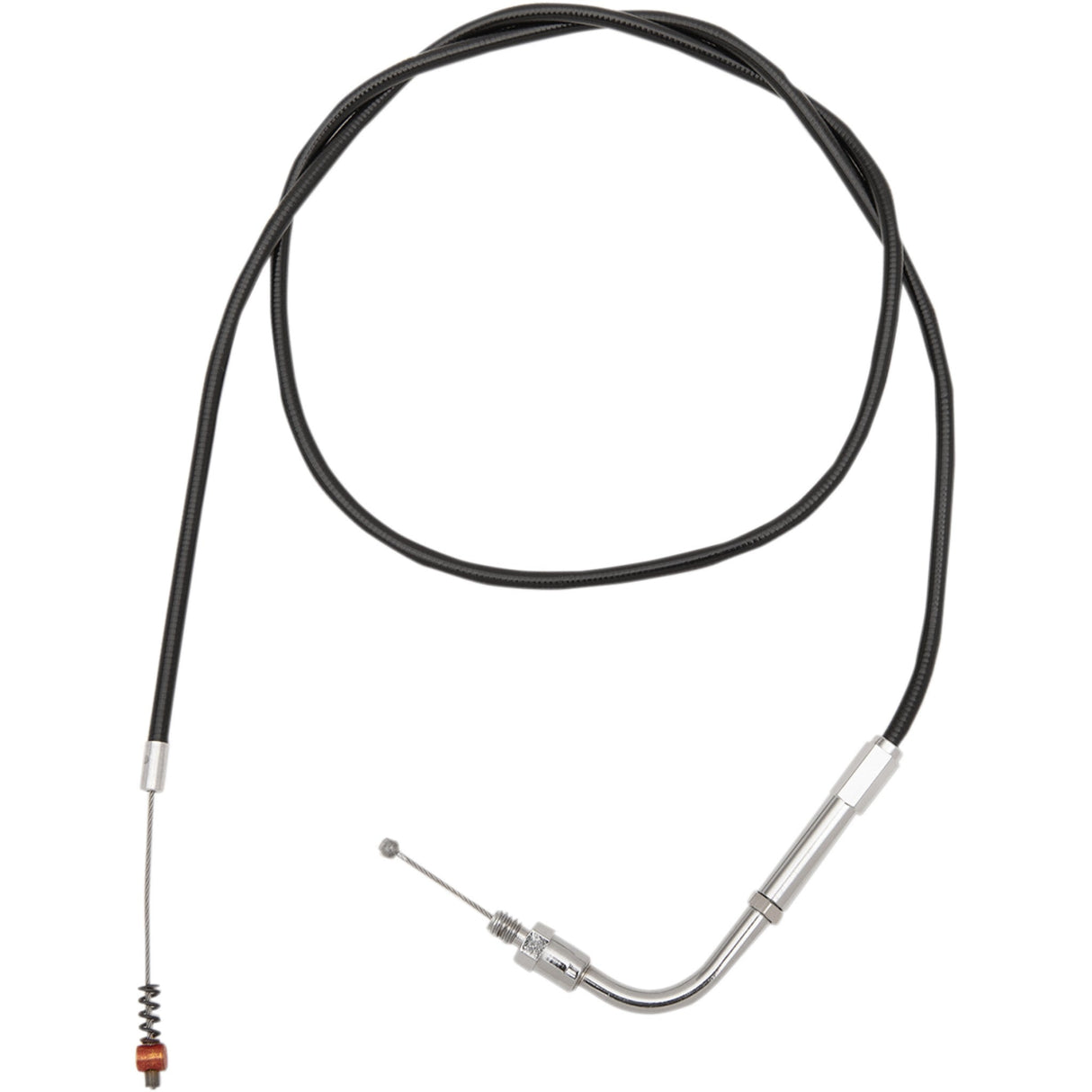 Barnett Black Vinyl Throttle Idle Cable 35" Length - 101-30-40013 For Harley Low Rider Custom 1988-1989