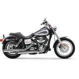 Cobra 3" Slashcut Slip-On Mufflers Chrome - 6005 For Harley Dyna 1995-2017