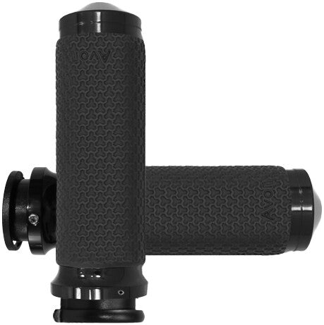 Avon Memory Foam Grips 1.5" Medium Black Indian Touring - IN-TO-MF-63A-AN For Indian 2018