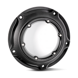 Performance Machine Vision Derby Cover W Bezel Black Ops - 0177-2083M-SMB For Harley Touring 2016-2021
