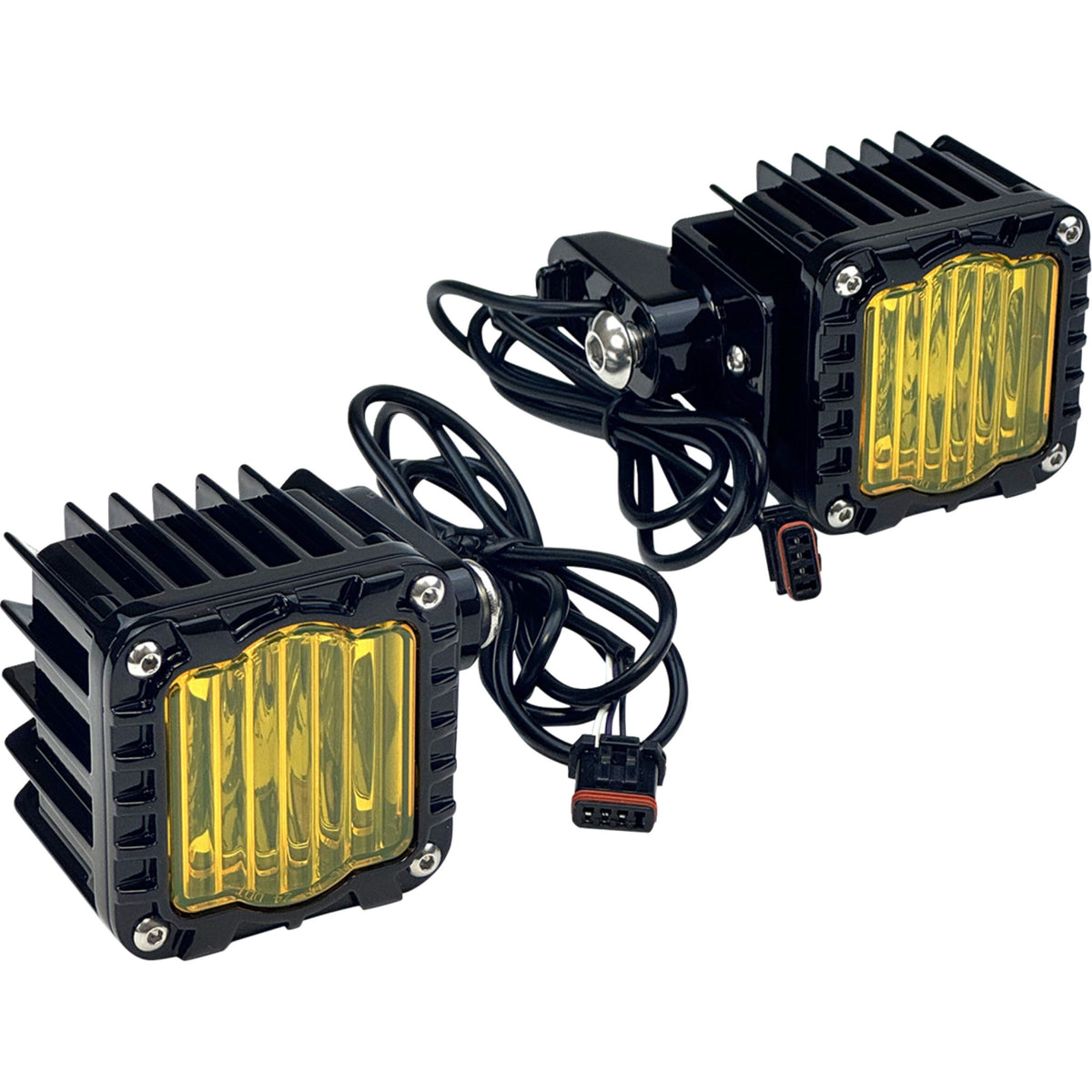 Custom Dynamics Shark Demon® Turn Signal - SD-LRST-FT-YB For Harley Electra Glide / Softail 2022-2026