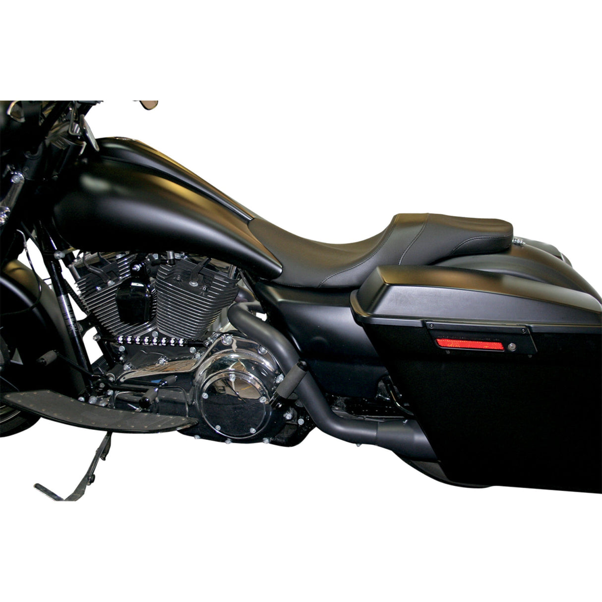 Danny Gray Weekday™ 2-Up Seat Smooth Black - PYO-STK08-1 For Harley Touring 2008-2016