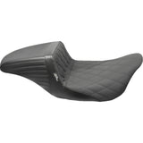 LePera Kickflip Seat — Diamond With Gripp Tape Black - LK-597DMGP For Harley Touring 2008-2023