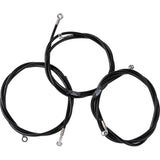 LA Choppers Brake Line Kit Black - LA-8059B08B For Harley Touring 2023-2026