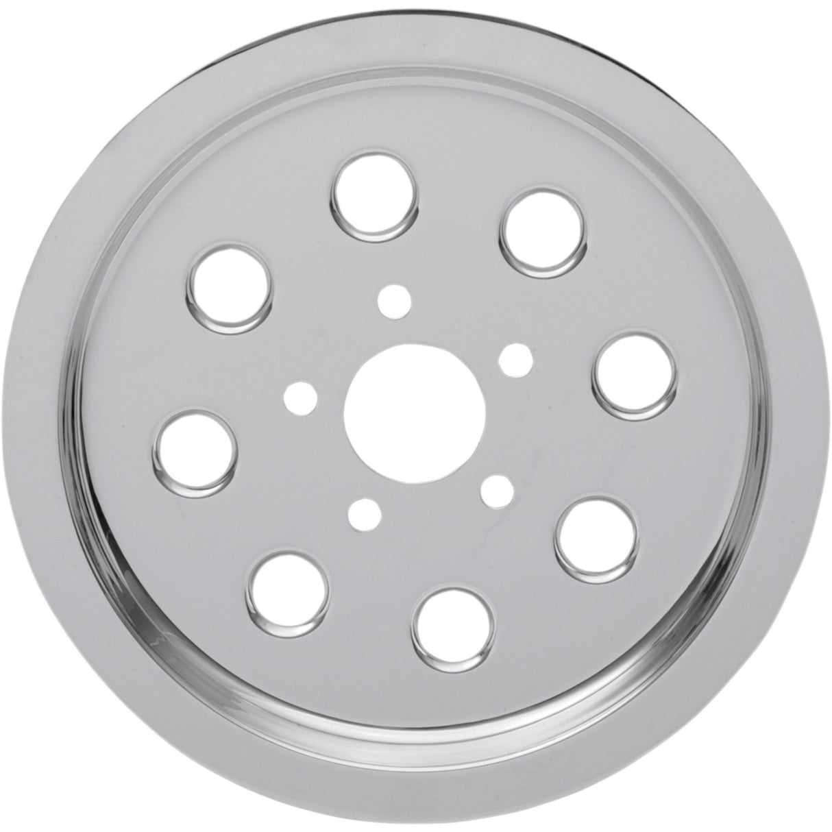 DRAG SPECIALTIES Chrome Outer Rear Pulley Insert — Tooth - '84-'99 Big Twin