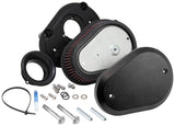 K & N Engineering Davidson Street Metal Intake System Flare Black - RK-3932B For Harley Motorcycles 1999-2017