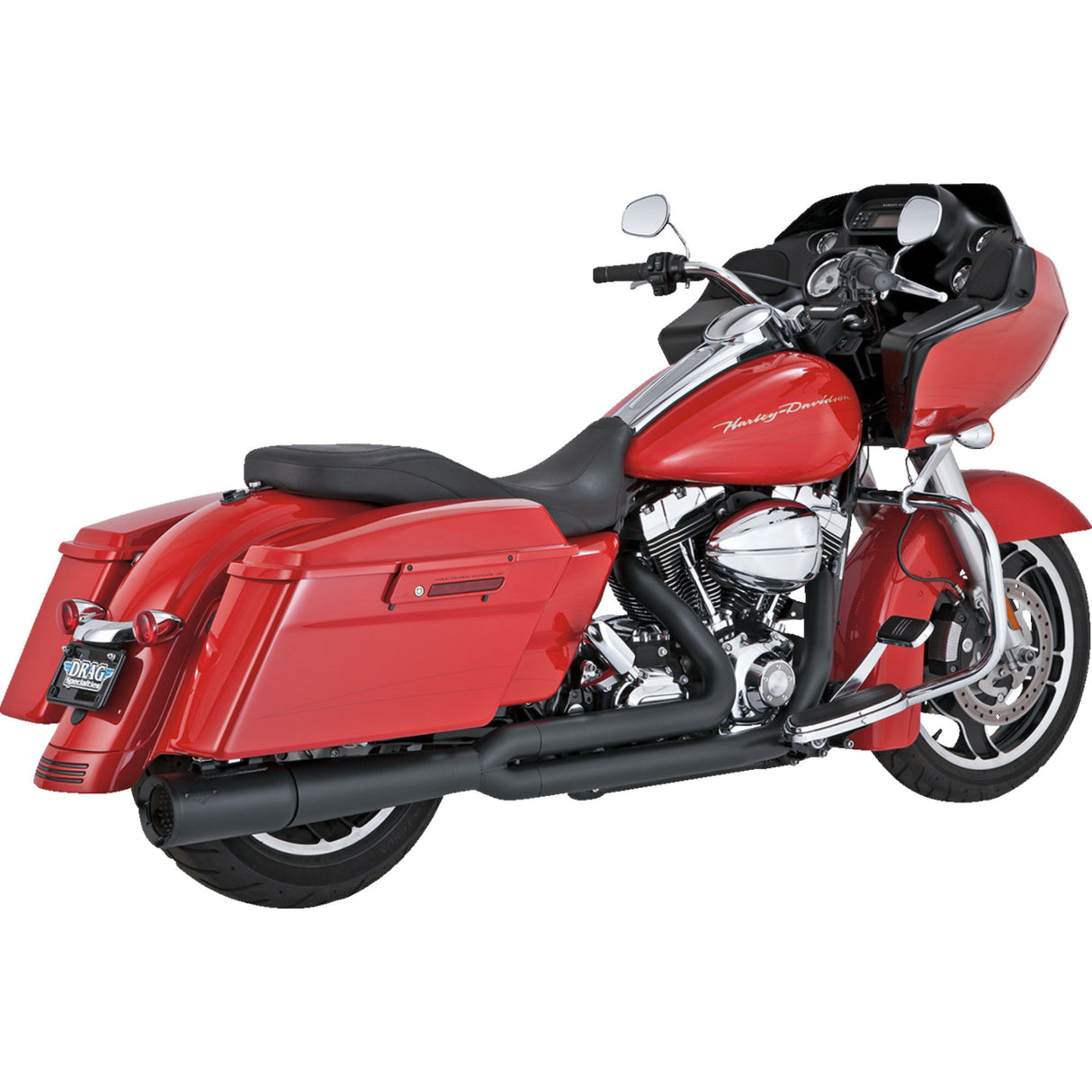 Vance & Hines Pro Pipe 2-Into-1 Exhaust System Black - 47361 For Harley Touring 2010-2016