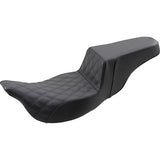 Saddlemen Extended Reach Step-Up Seats Front Lattice Stitch - 808-07B-172E For Harley Touring 2008-2025