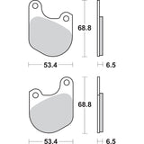 Sbs Brake Pad - 537H.HF For Harley 1977-1983