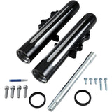 Arlen Ness Dual-Disc Hot Legs Fork Legs Black Anodized Deep Cut Dual Disc - 40-512 For Harley Touring 2014-2025