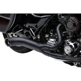 Cobra Turn Out 2-Into-1 Exhaust System Black - 6270B-1 For Harley Touring 2009-2016