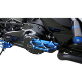 Arlen Ness Diamond Floorboards Passenger Blue - 410-060 For Harley Motorcycles 1982-2026