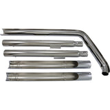 COBRA 1800-1754 6987 Bad Hombre Dual Exhaust System - True Dual Exhaust - Fishtail - '97-'06 Softail