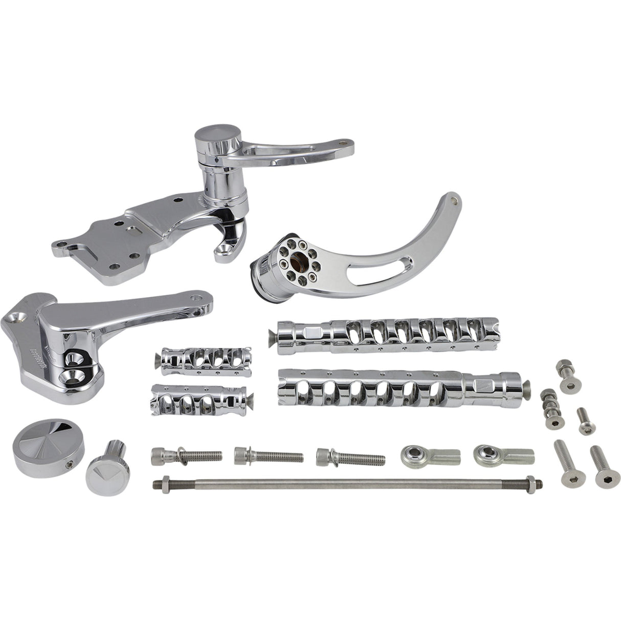 ACCUTRONIX 1622-0559 FC305-SSAKC Muzzle Brake Forward Controls Forward Control - Chrome - Slotted