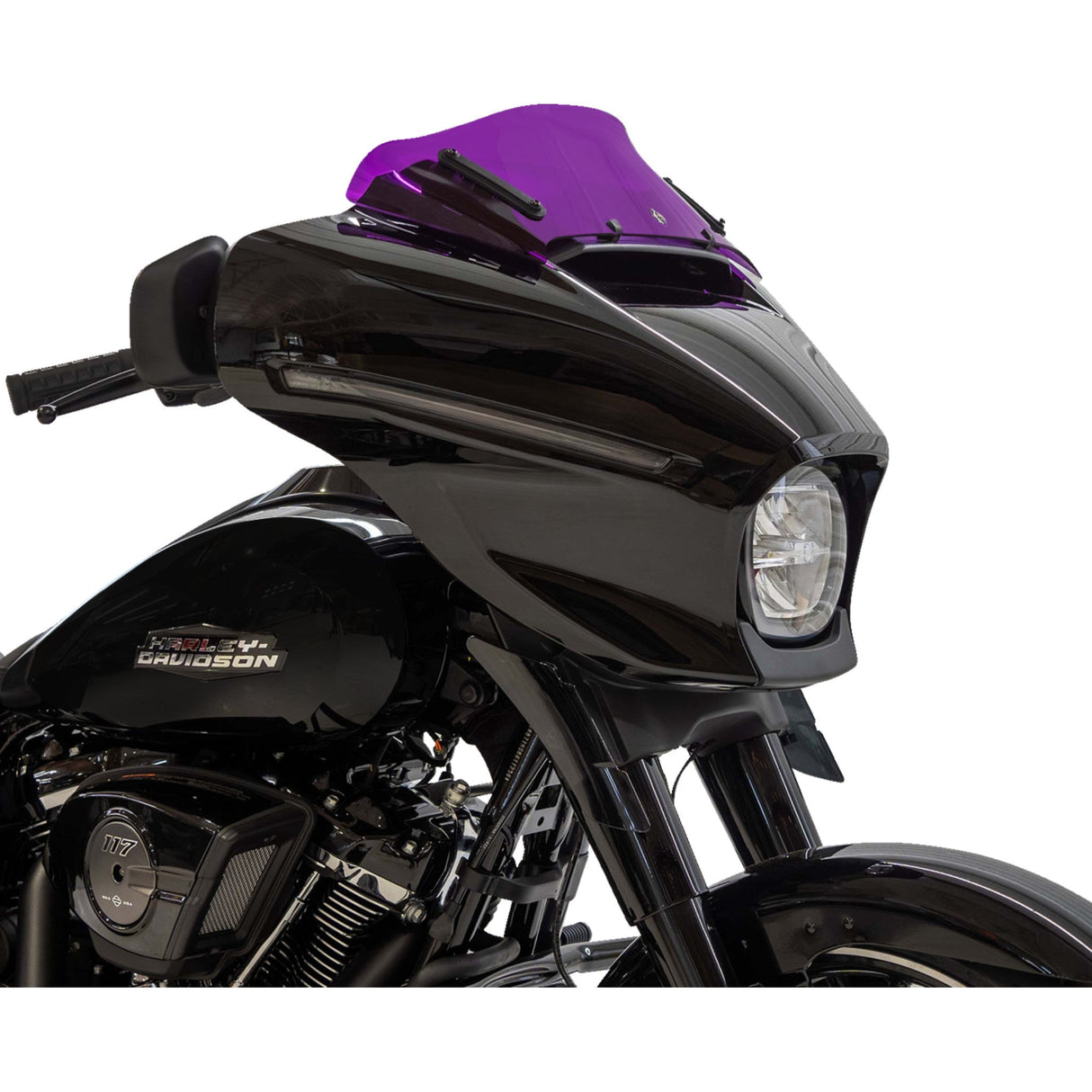 Klock Werks Kolor Flare® Windshield 6-1/2" Purple - KWW-01-0746 For Harley Street Glide 2023-2026
