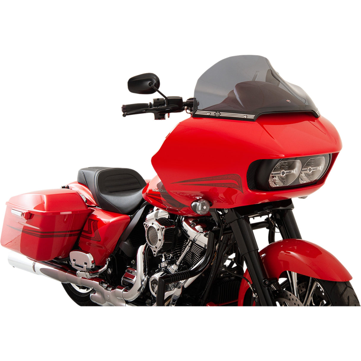 Klock Werks Sport Flare® Windshield 14" Dark Smoke - KWW-01-0317 For Harley Road Glide 2015-2025