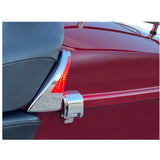 CUSTOM DYNAMICS 2040-2542 CD-TPBR-14-RC Sequential Tour Pak Seat Back Rest LED Lights - Chrome/Red - FLH