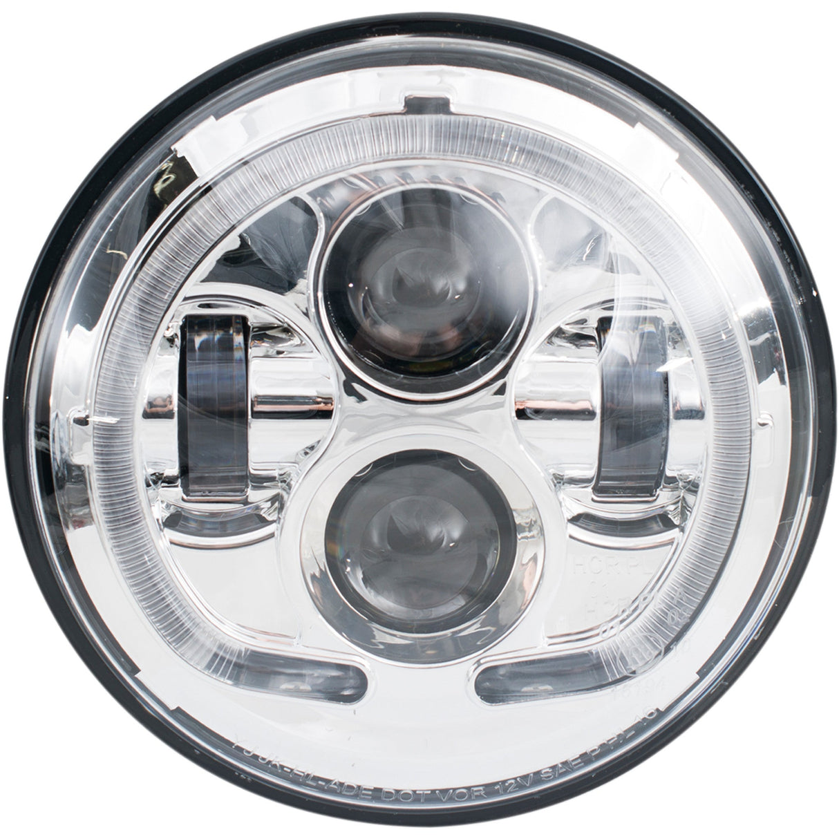 RIVCO PRODUCTS 2001-1568 LED-130C Illuminati LED Headlight Assembly LED Headlight - 7" - Chrome
