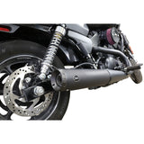 S&S Cycle Grand National Slip-On Muffler 4" Black Ceramic XG500/750 - 550-0703 For Harley Street 2015-2020
