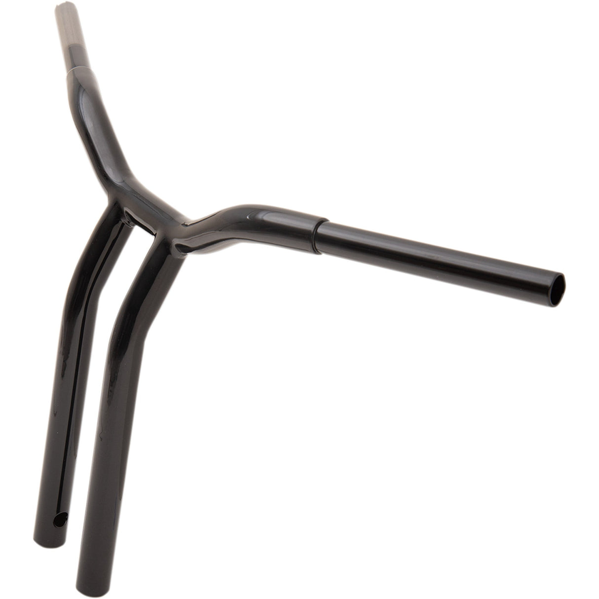 LA CHOPPERS 0601-4945 LA-7338-16B Kage Fighter Welded Bent-Riser Handlebar - One Piece - Bent - 16" - Black