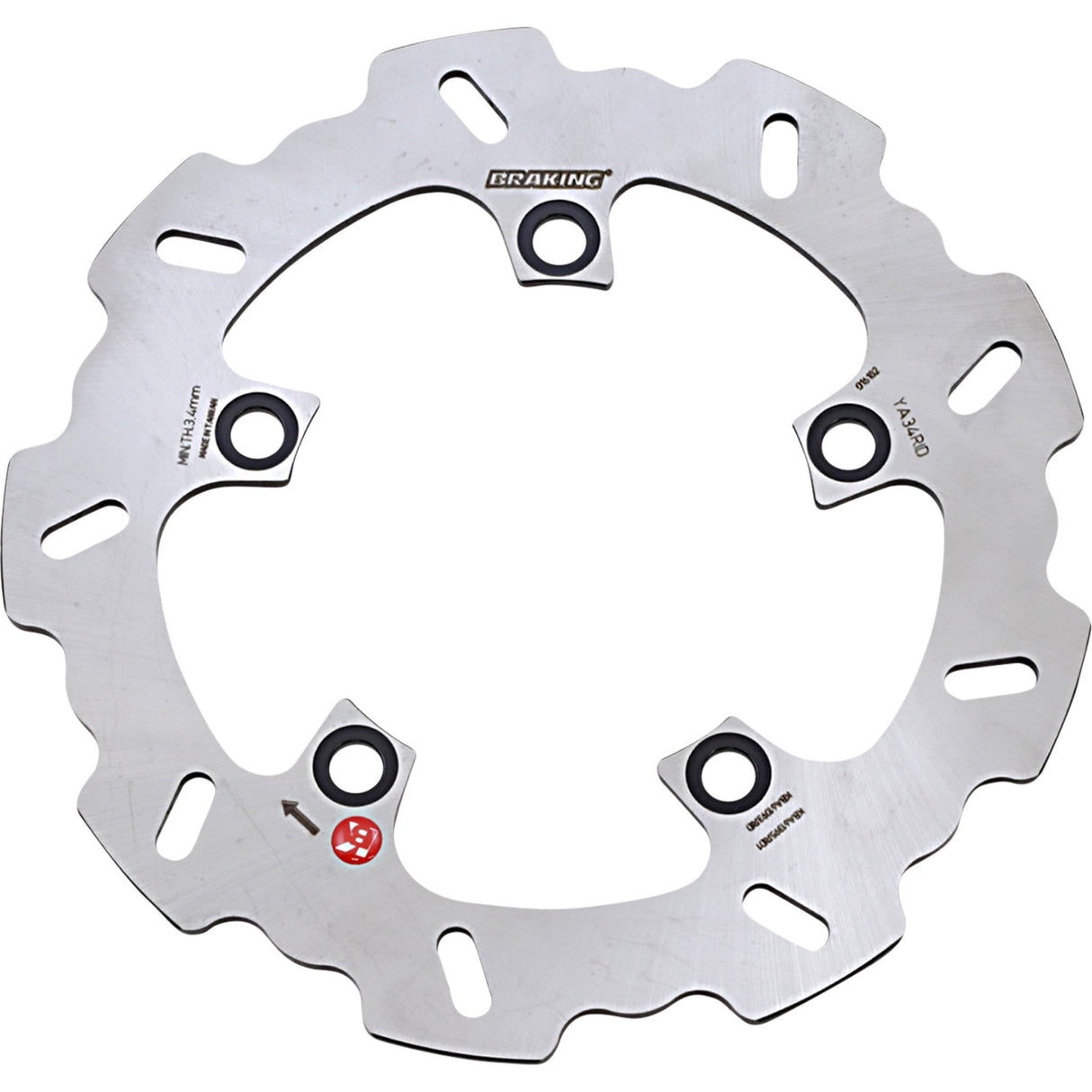 BRAKING YA34RID YA34RID Non-Directional STX Brake Rotor Brake Rotor - Rear - YA34RID