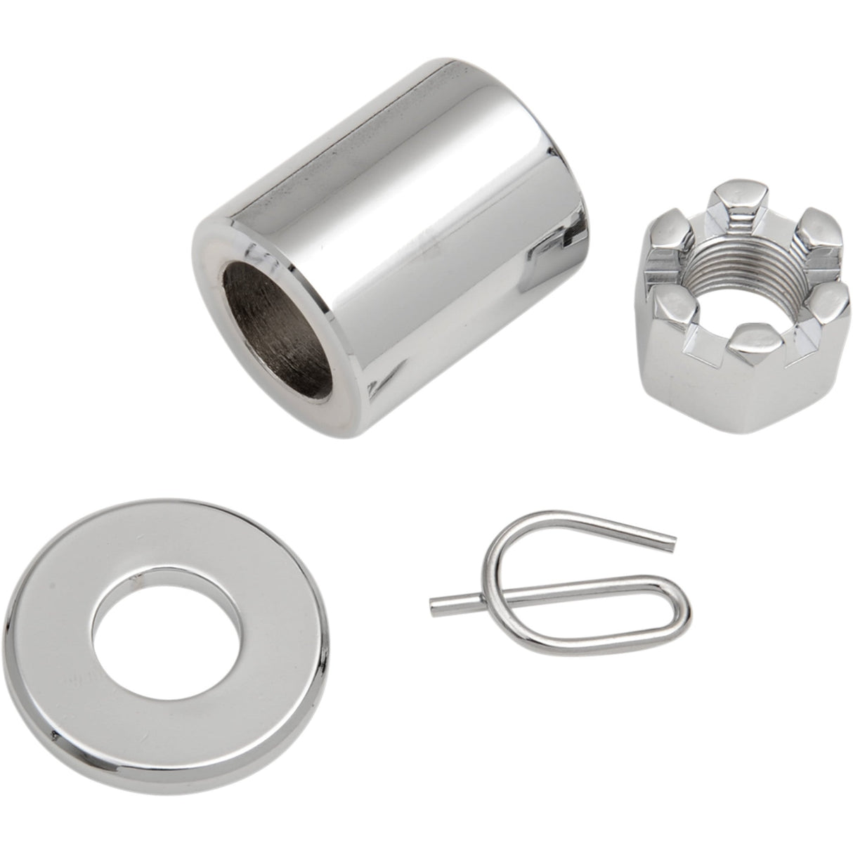 Colony Axle Spacer Nut Kit Rear - 9812-3 For Harley Dyna 1991-1999