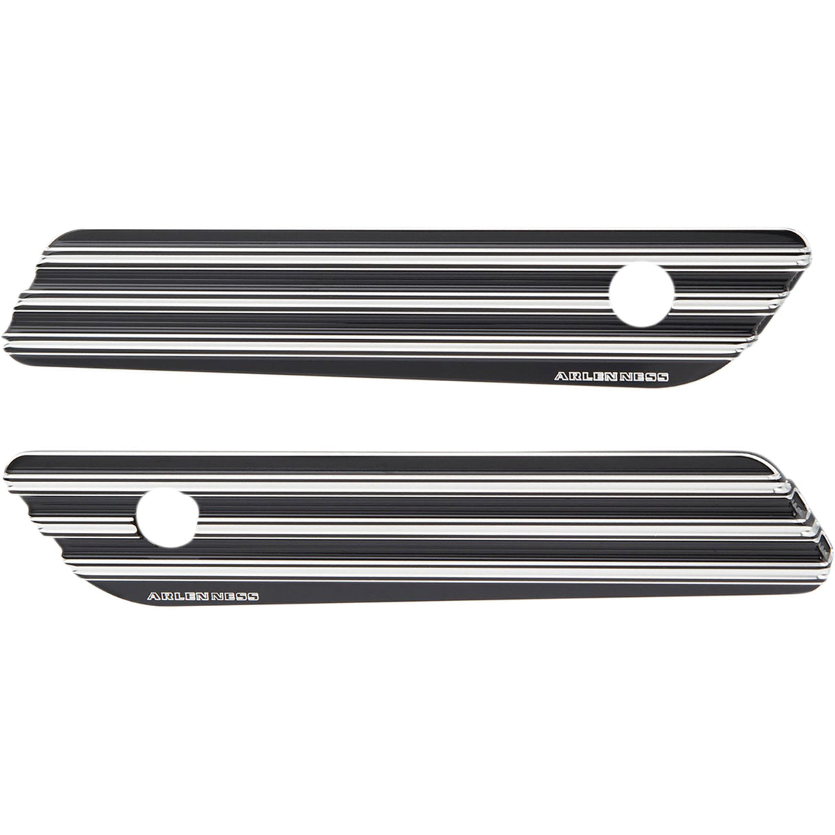 Arlen Ness Ness-Tech® Saddlebag 10-Gauge Hinge Covers Black - 03-608 For Harley Touring 2014-2026