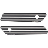 Arlen Ness Ness-Tech® Saddlebag 10-Gauge Hinge Covers Black - 03-608 For Harley Touring 2014-2026