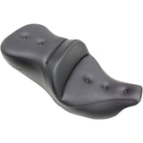 Saddlemen Pillow-Top Roadsofa™ Seat With Backrest Black - 808-07B-181 For Harley Touring 2008-2025