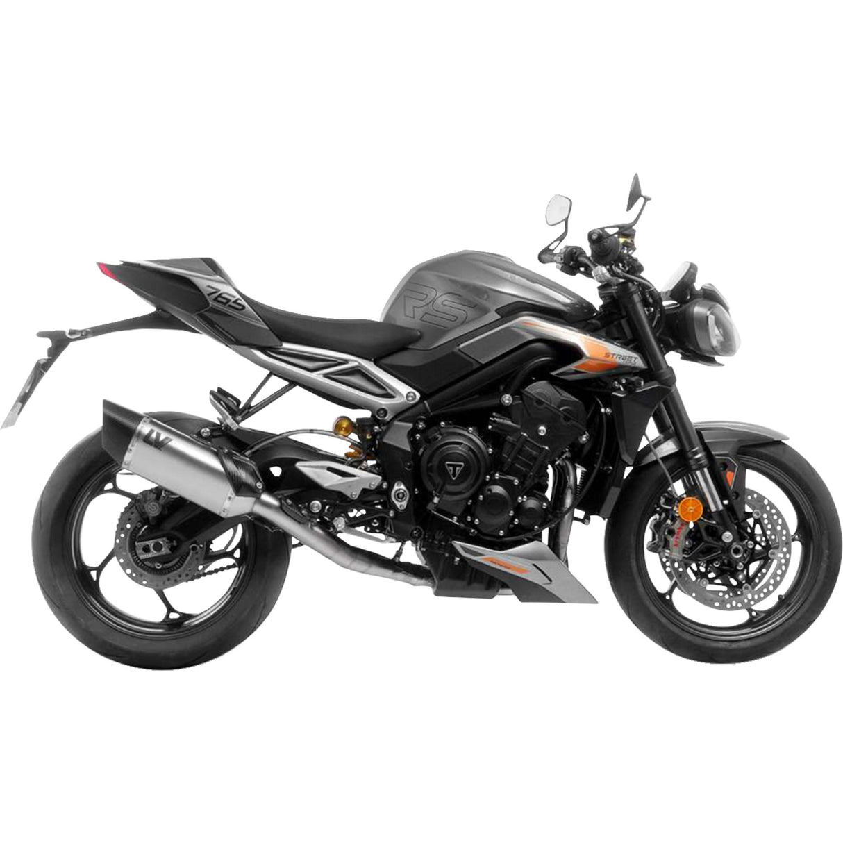 LEOVINCE 1810-3220 15608U LV-14 R Exhaust System 3-into-1 - stainless steel - street triple 765 r/rs