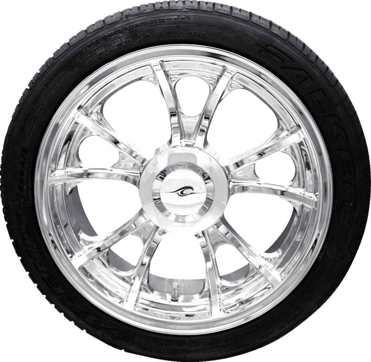 Largo 3D Rear Wheel - Chrome (18") | Falken Tire (215/45ZR18) - Trike - 0336-0015