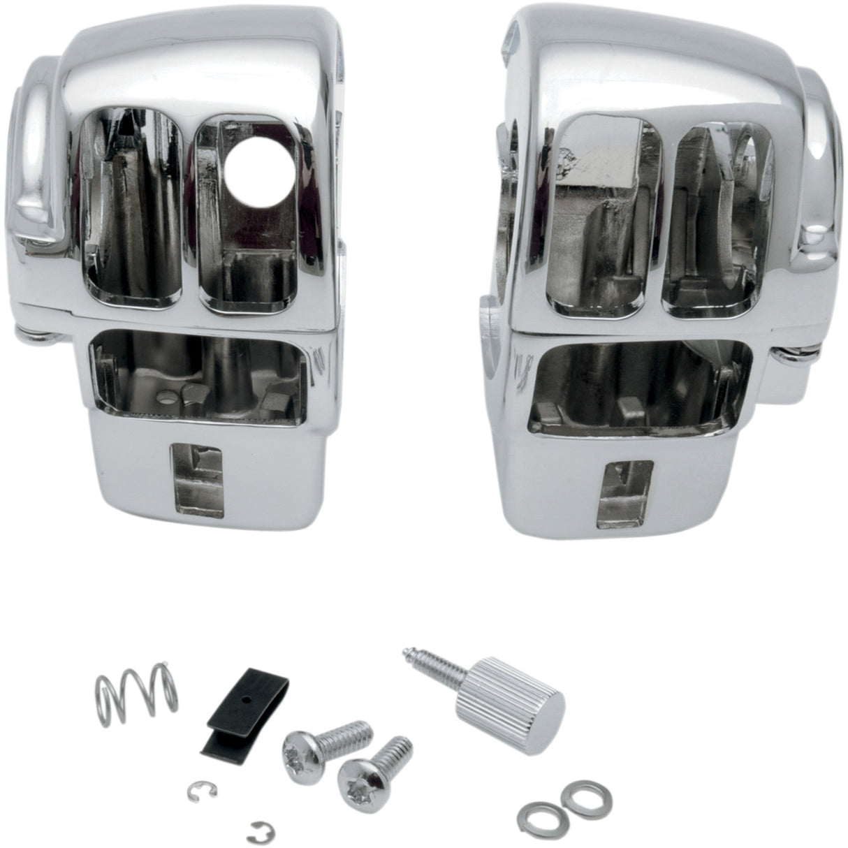 DRAG SPECIALTIES Handlebar Switch Housing Kit Radio - Chrome