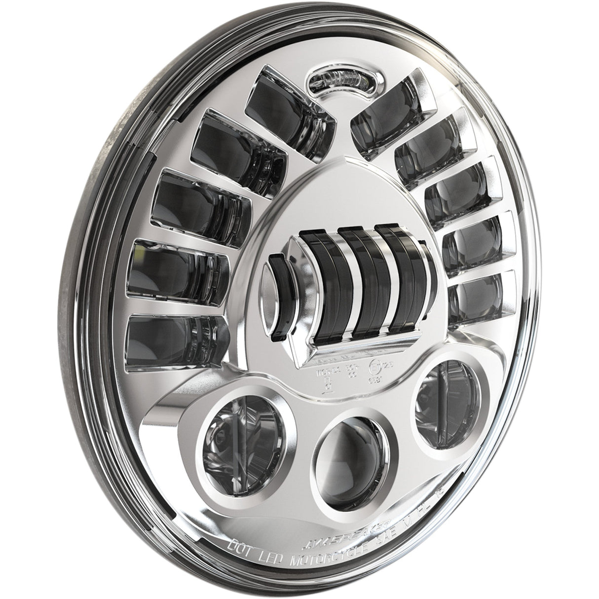 J.W. SPEAKER 2001-1774 0555031 7" LED Adaptive 2 Headlight Adaptive 2 LED Headlight - 7" - Chrome