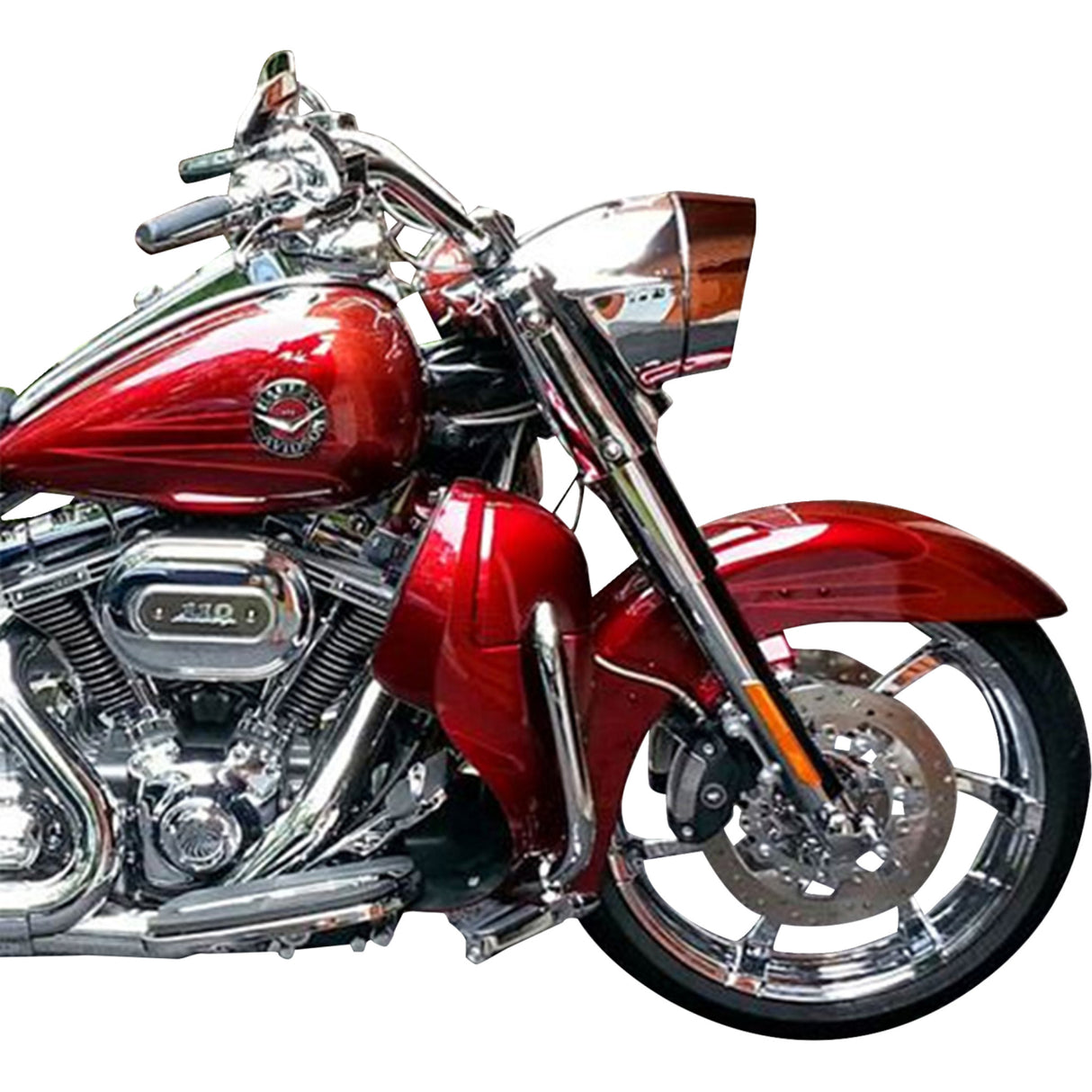 Headwinds Vista Headlight Bezel 7" Vista Chrome - 1-7128CA For Harley Touring 1995-2024