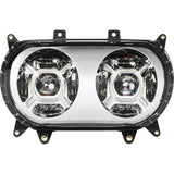 CUSTOM DYNAMICS 2001-2606 PG-RG-C ProGLOW™ Double-X LED Headlight - Chrome - Road Glide