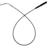 FAT BAGGERS INC. 0652-3262 118010-C EZ Install Upper Clutch Cable flh/flt - +10" - braided stainless steel/chrome