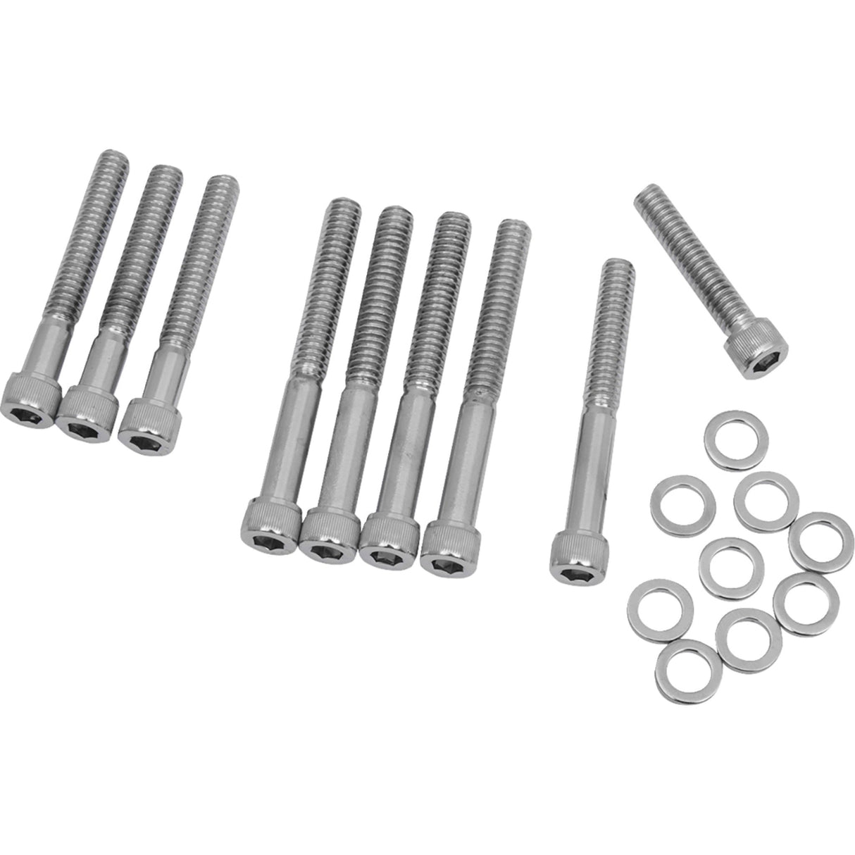 Drag Specialties Cam Cover Bolt Kit Knurled Chrome For Harley Sportster 1986-1990