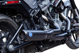 2-into-1 Qualifier Exhaust System - 50-State - Black - Softail - 1800-2683