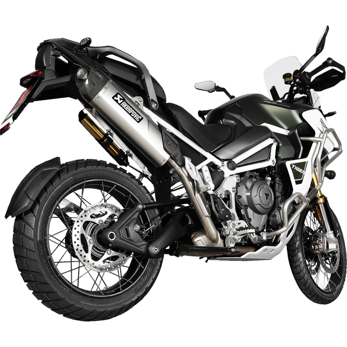 Akrapovic Slip-On Line Muffler - S-T12SO6-HJA Triumph Tiger 2022-2024