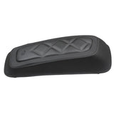 Mustang Motorcycle Mustang FL Touring Saddlebag Lid Covers Diamond Stitch Black - 77643 For Harley Touring 2014-2021