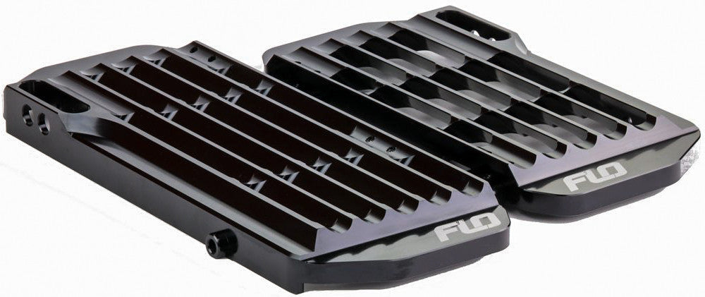 Flo Motorsports High Flow Radiator Braces Black - FLO755BLK Honda CRF450R / CRF450X / CRF250R 2017-2020