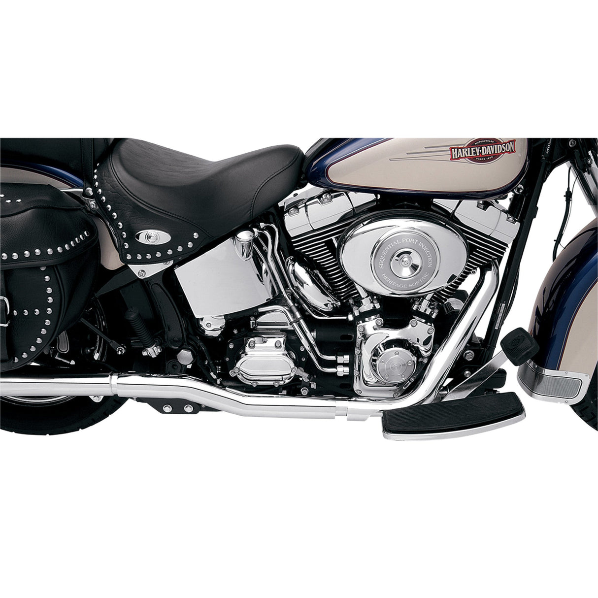 Bassani Xhaust Power Curve 2-Into-2 Header System - SFT-211 For Harley Softail 1986-2006