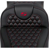 Saddlemen Honeycomb Roadsofa™ Seat Honeycomb Red Stitch Extended Reach Without Backrest - 808-07B-19004 For Harley Touring 2008-2025