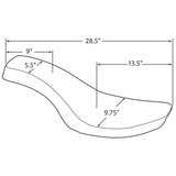 Drag Specialties Spoon Style Seat - 0805-0075 For Harley Motorcycles 1958-1984