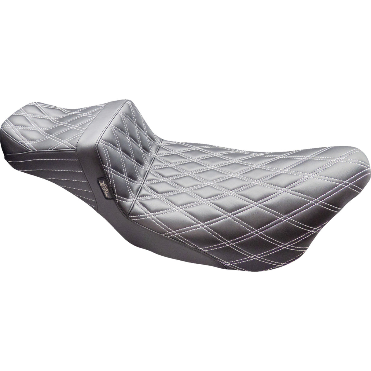 LePera Tailwhip Daddy Long Legs Seat Double Diamond With Titanium Thread - LK-587DLDD-TTM For Harley Touring 2008-2024