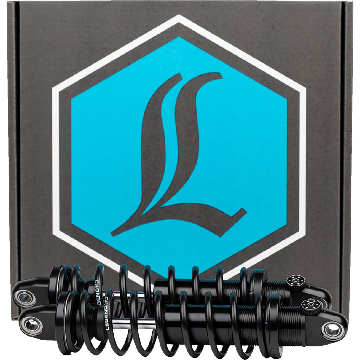 LEGEND SUSPENSION 1310-1098 1310-1098 Legend REVO-A Coil Suspension For Dyna Models - REVO-A Adjustable Dyna Coil Suspension - Black - Standard - 14"