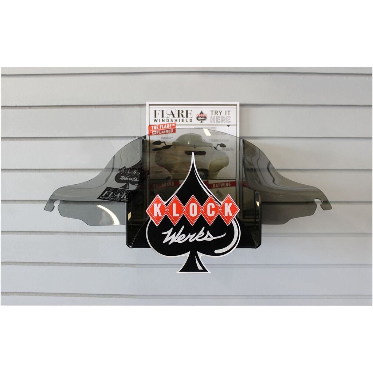 KLOCK WERKS 9905-0016 KWW-01-0301 Flare Windshield Display with Flyer drag