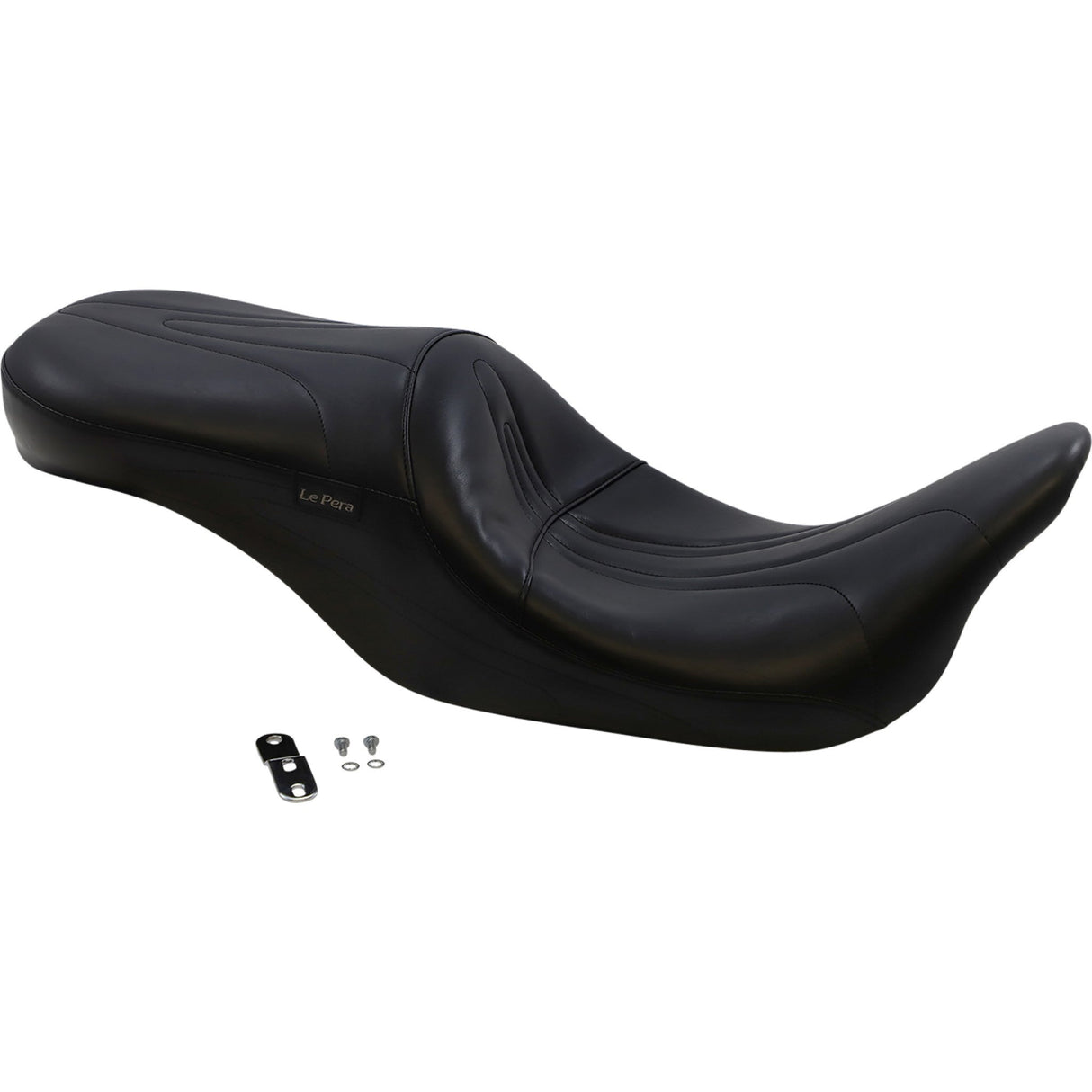 LePera Sorrento 2-Up Seat Stitched Black - LK-907 For Harley Touring 2008-2023