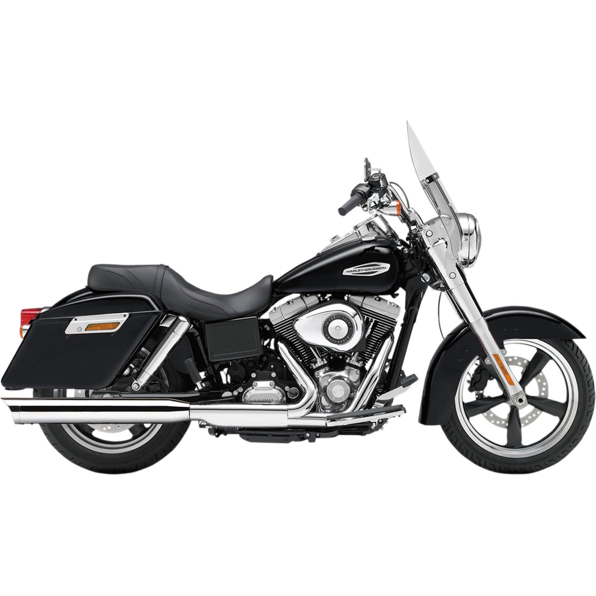 COBRA 1801-0590 6209 4" Slip-On Muffler - Scalloped Muffler - Chrome - '12-'16 FLD