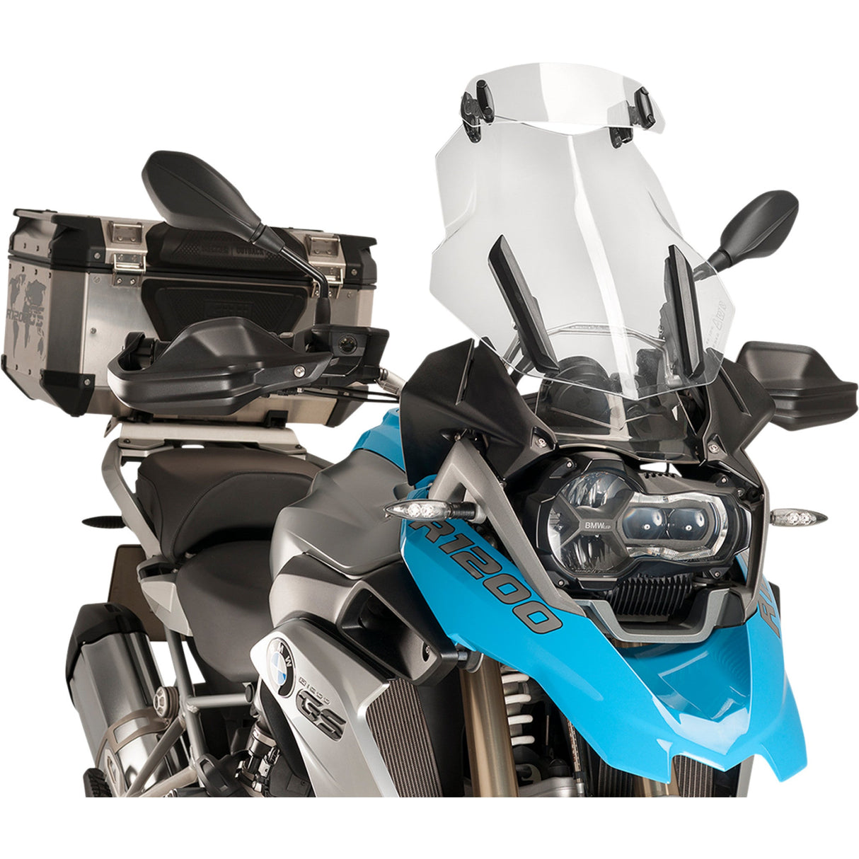 PUIG HI-TECH PARTS 2302-0142 6375W Multi-Adjustable Visor Clip-On Adjustable Visor - ST 1100